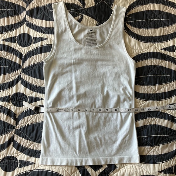 Worthington Suitable Seamless Small/Medium S/M White Tank Top Women's - Picture 5 of 6